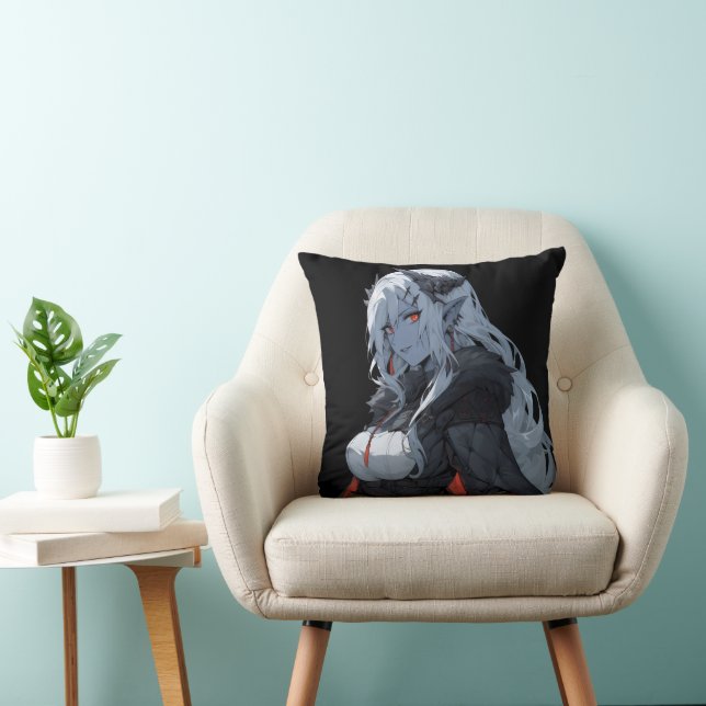 Coussin Fille Démon d'Anime (Chaise)