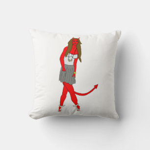 Coussin fille diable