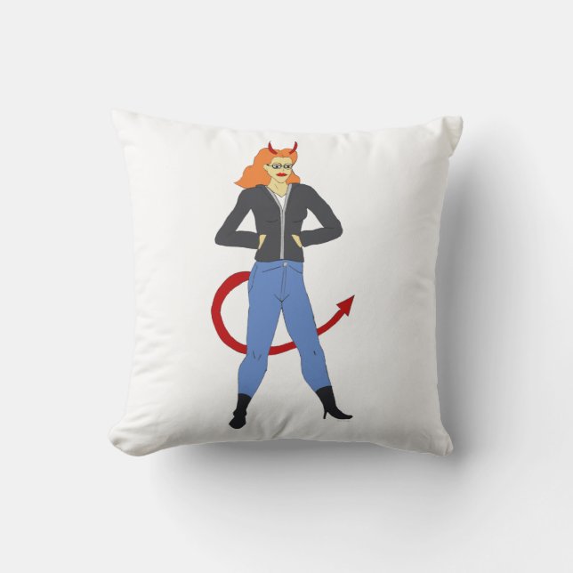 Coussin fille diable (Recto)