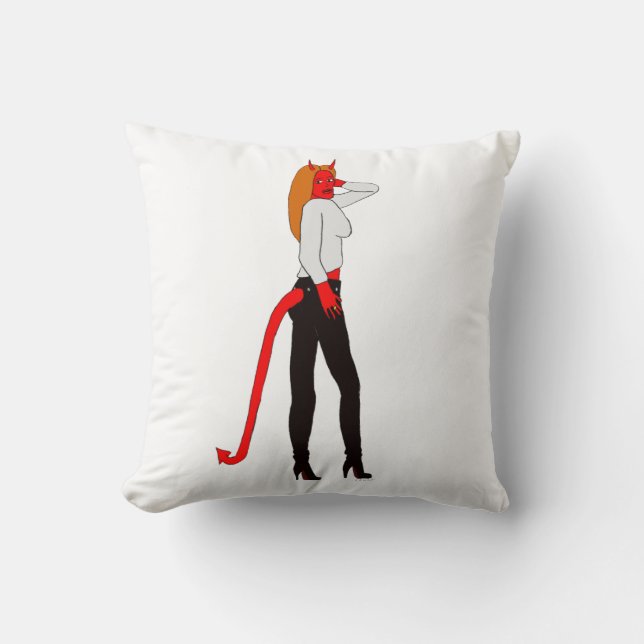 Coussin fille diable (Recto)