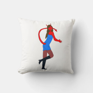 Coussin fille diable