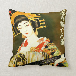Coussin fille japonaise mignonne