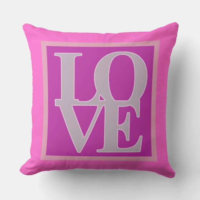 Coussin Fille mignonne et douce amour double face (Recto)