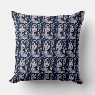 Coussin Fille numérique