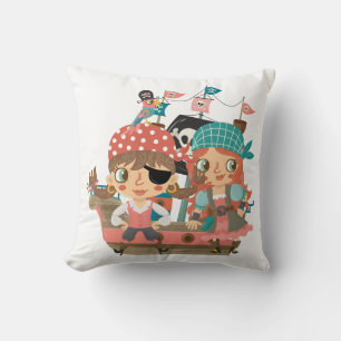 Coussin Fille pirates