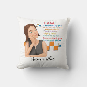 Coussin fille sarcastique personnalisée pour adolescente s