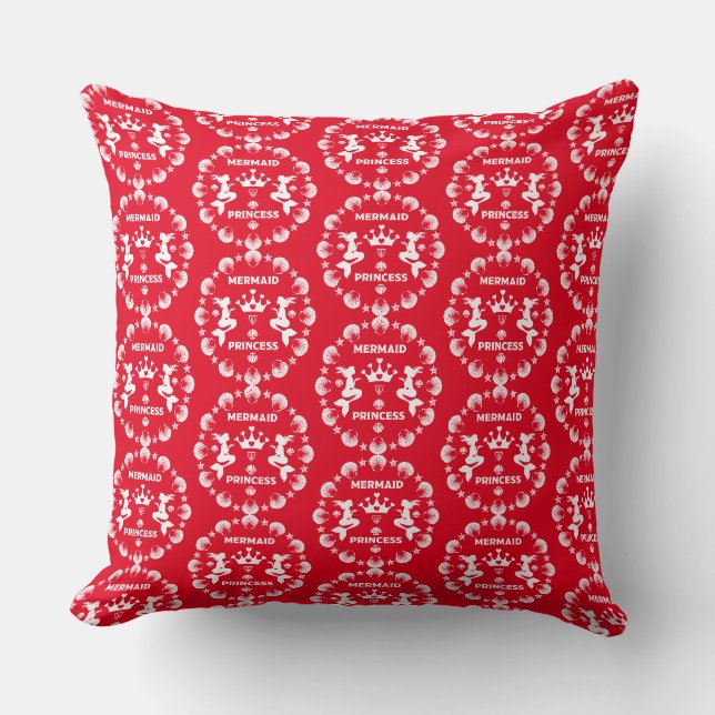 Coussin Fille Sirène Princesse (Recto)