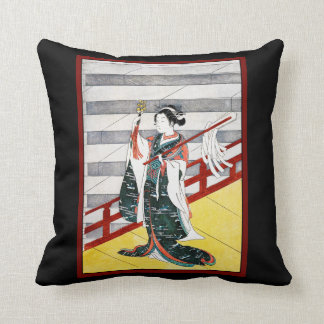 Coussin Fille sur le voyage d'histoire d'art du Japon de