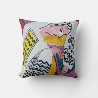Coussin Fille sur tablette Abstrait 4