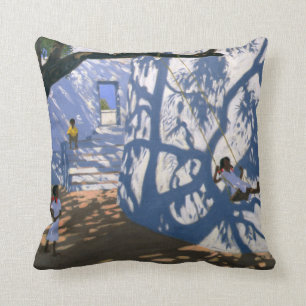 Coussin Fille sur une oscillation Inde 2000