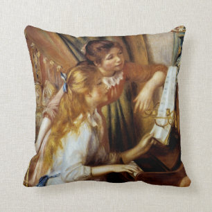 Coussin Filles au piano