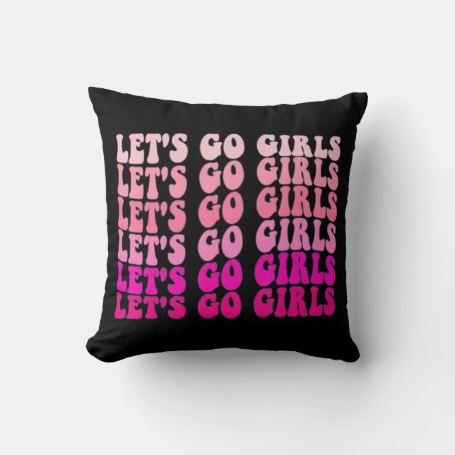 Coussin Filles, c'est parti Enterrement de vie de jeune fi (Recto)