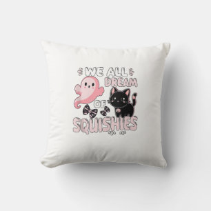 Coussin Filles Chat Rose Halloween Squishy Nous Rêvons Tou
