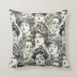 Coussin Filles de Gibson par Charles Dana Gibson Circa