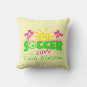Coussin Filles Football Sunshine Palm Trees