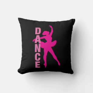 Coussin Filles Hot rose Ballerina Danse