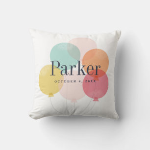 Coussin Filles Modernes Bouquet De Ballons Arc-en-ciel Enf
