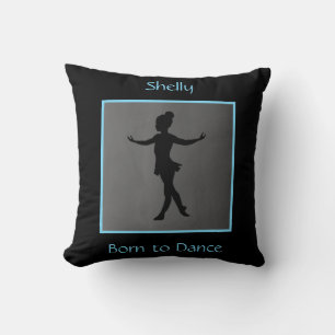 Coussin Filles "Nées pour danser" Personnalisé