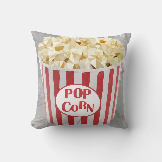Coussin Film Popcorn Home Théâtre Design (Recto)