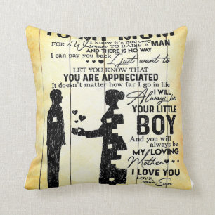 Coussin Fils à maman, cadeau à ma maman, la fête des m