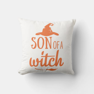 Coussin Fils D'Une Sorcière Drôle Halloween