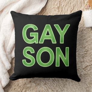 Coussin Fils gay drôle Fierté LGBTQ