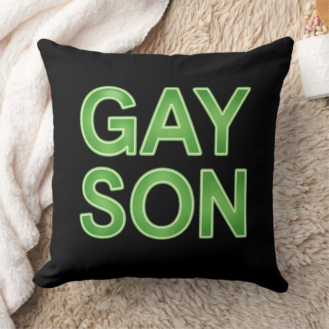 Coussin Fils gay drôle Fierté LGBTQ (Couverture)