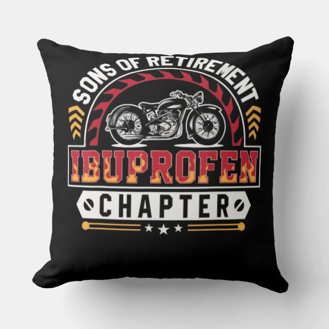 Coussin Fils Ou Arthrite Vieux Riders Drôle Art Cadeau (Recto)