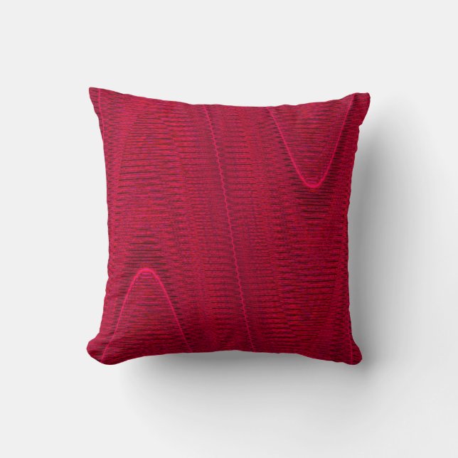 Coussin Fils Tissés Abstraits, Rasp.Oreiller À Jets Carrés (Recto)