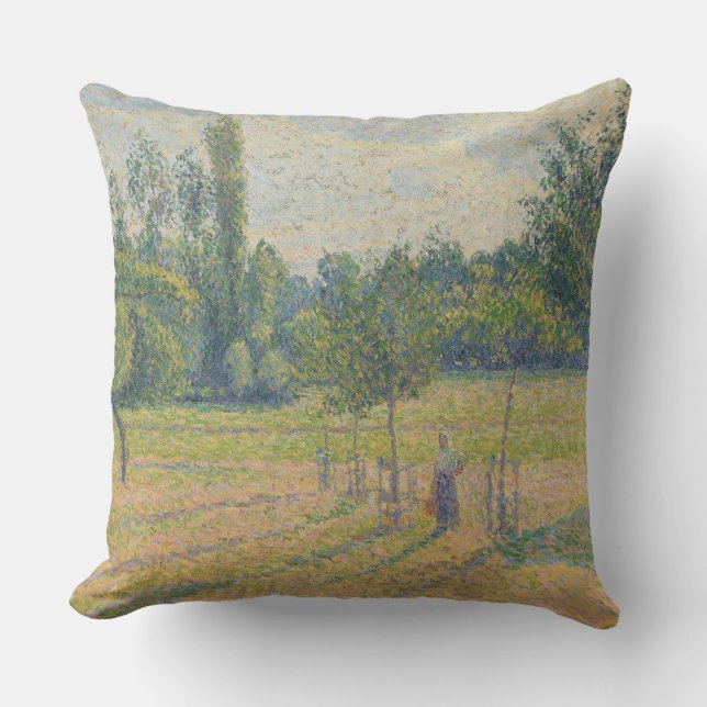 Coussin "Fin d'après-midi dans notre prairie" - Camille Pi (Recto)