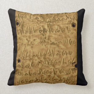 Coussin Fine couche d'or avec l'inscription phénicienne,