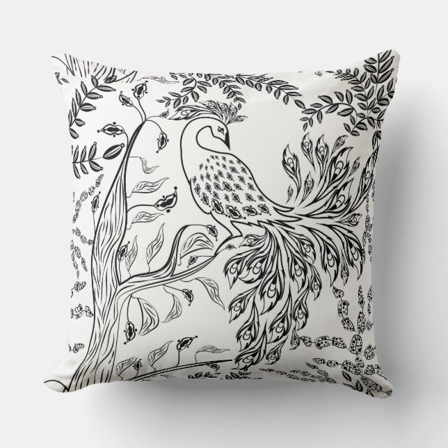Coussin Firebird, oiseau (Recto)