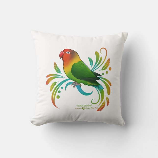 Coussin Fischer Lovebird (Recto)