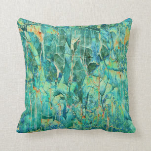 Coussin Fissures dans le bleu