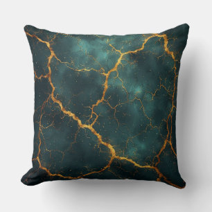 Coussin Fissures Kintsugi sur Abstrait