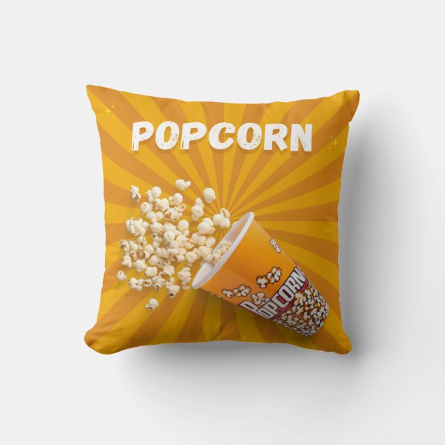 Coussin Fiston, mangeons du pop-corn ! (Recto)