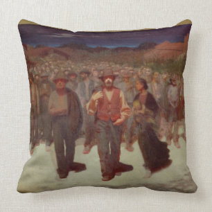Coussin Fiumana (la marée humaine) 1895-96 (huile sur la