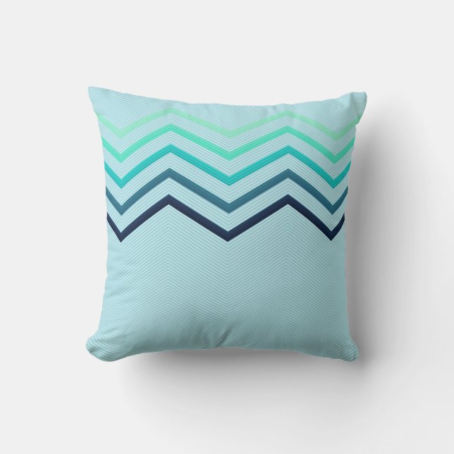 Coussin Five Large Chevron Stripes Pillow (Recto)