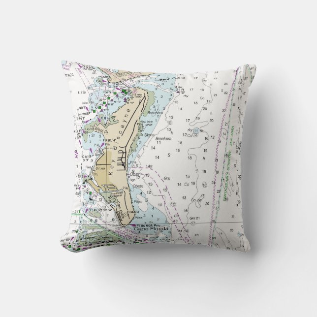 Coussin FL_Clé Biscayne (Recto)