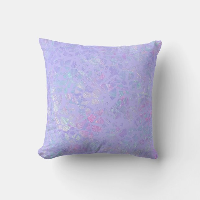 Coussin Flacons violets et multicolores (Recto)