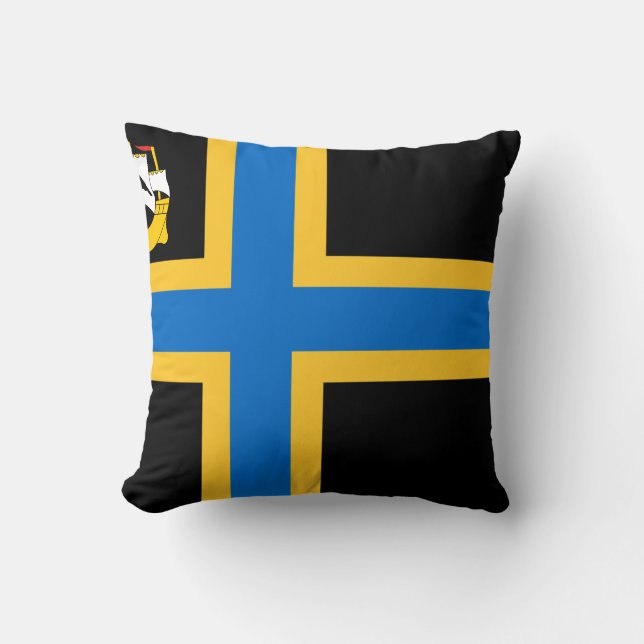 Coussin Flag of Caithness Throw Pillow (Recto)