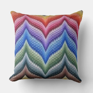 Coussin Flair Florentine artisanal : Bargello Needlepoint 