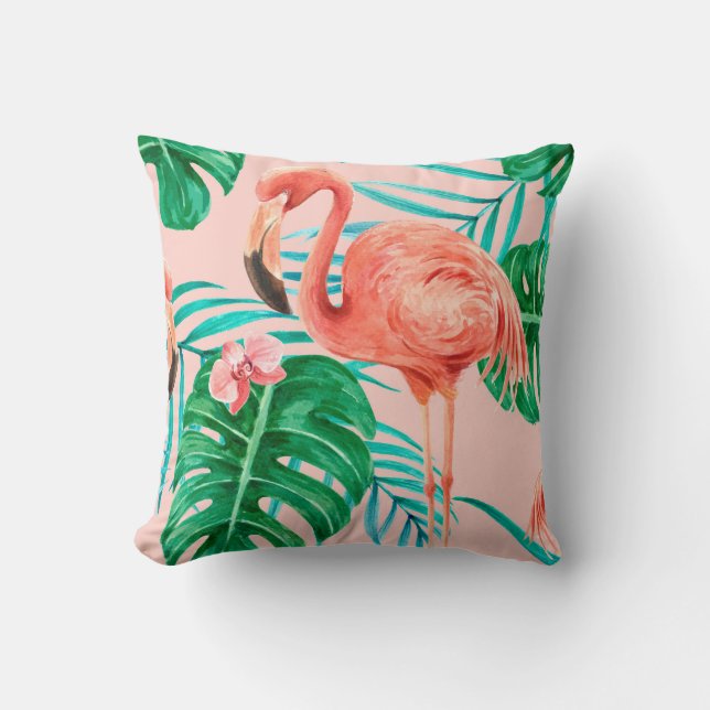 Coussin Flamant rose (Recto)
