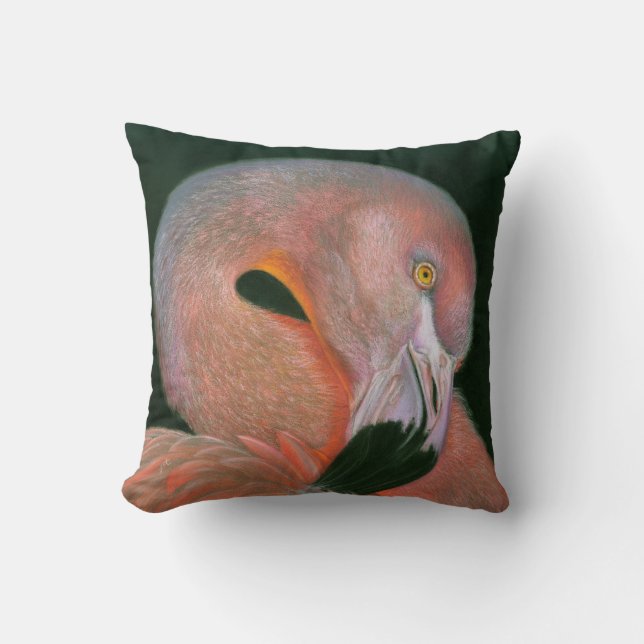Coussin flamant rose (Recto)