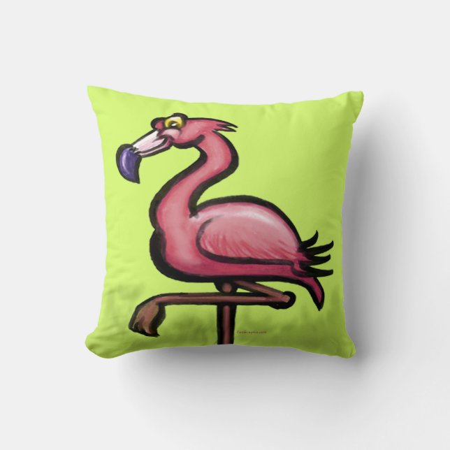 Coussin Flamant rose (Recto)