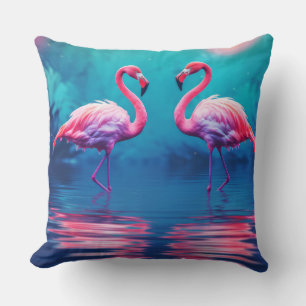 Coussin Flamant rose Animaux Animaux Faune Sauvage Coloré