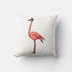 Coussin Flamant rose avec Casquette