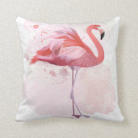 Flamant rose de bouffée