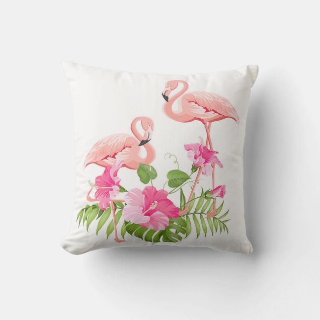Coussin Flamant rose d'oreiller extérieur (Recto)