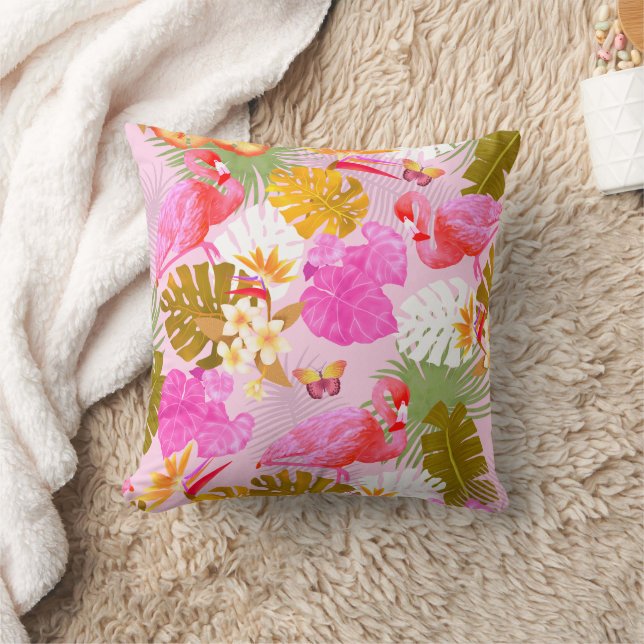 Coussin Flamant rose Garden Rose (Couverture)